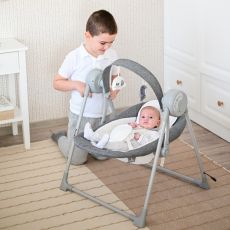 Шезлонг - гойдалка Lorelli Twinkle Pink Rhino 0-9кг